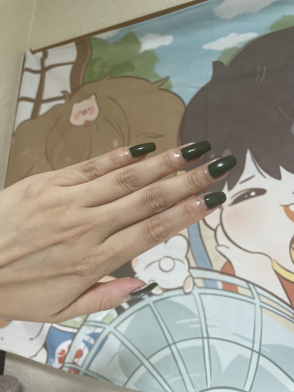 セルヴォーク クレイヴドネイルポリッシュ EX03 アイビーグリーン/Celvoke/マニキュアを使ったクチコミ（3枚目）