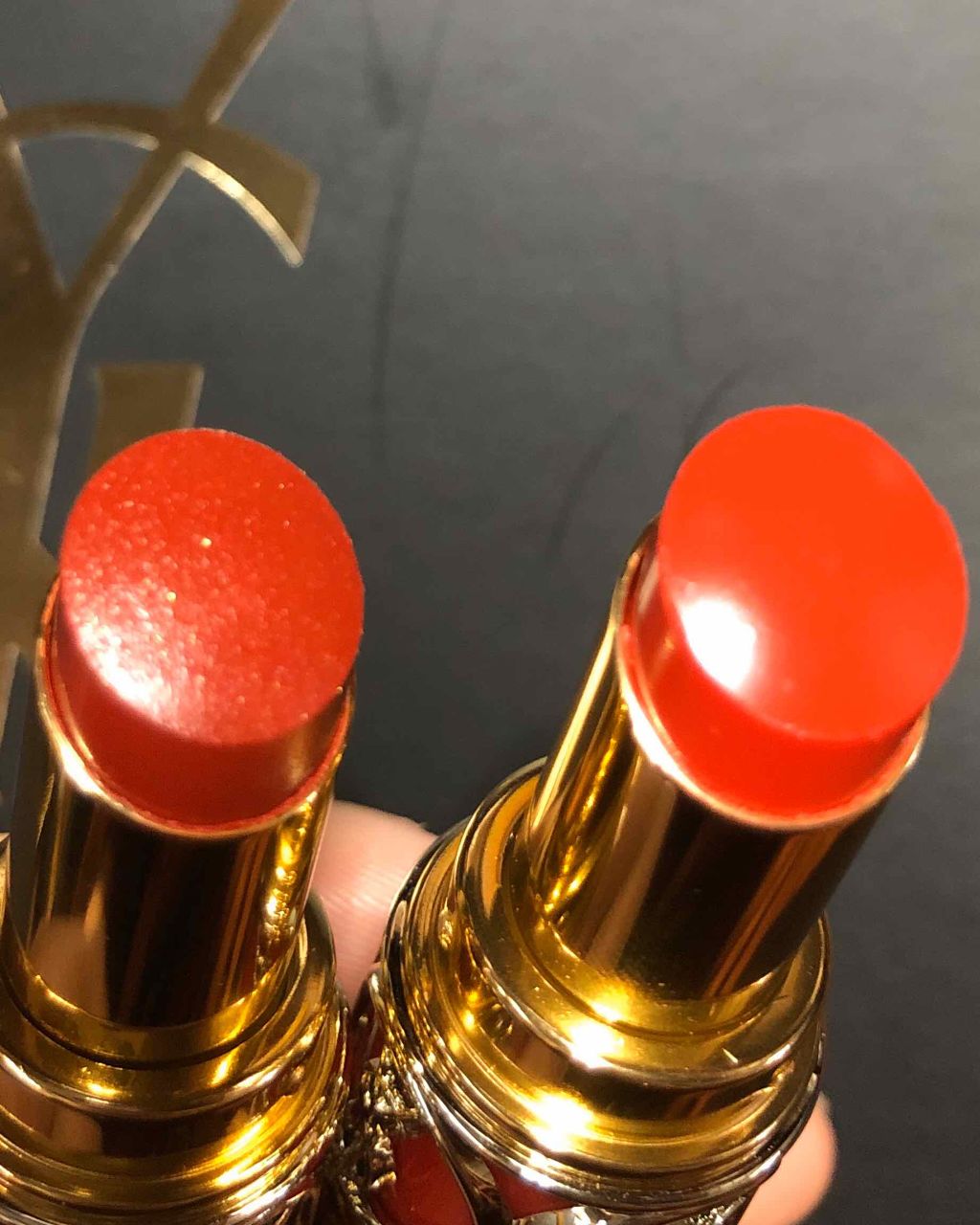 ルージュ ヴォリュプテ シャイン/YVES SAINT LAURENT BEAUTE/口紅を使ったクチコミ(3枚目)