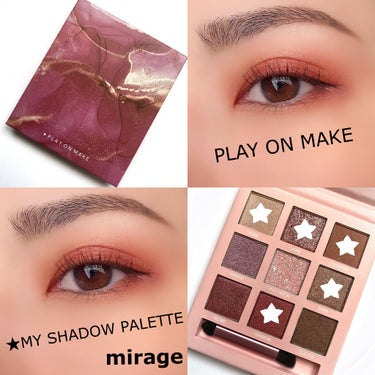 play on make マイシャドウパレットのクチコミ「★Today's eye makeup.
✔︎PLAY ON MAKE(プレイオンメイク)/M.....」（1枚目）