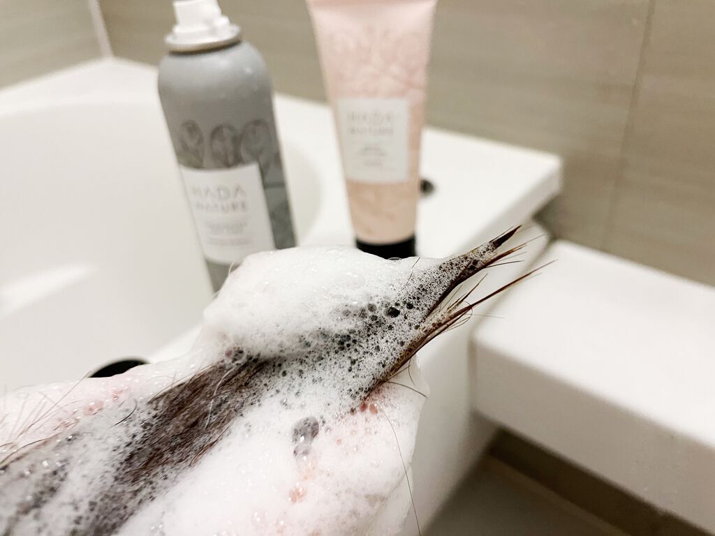 炭酸ヘッドスパシャンプー/トリートメント/肌ナチュール/市販シャンプーを使ったクチコミ(5枚目)