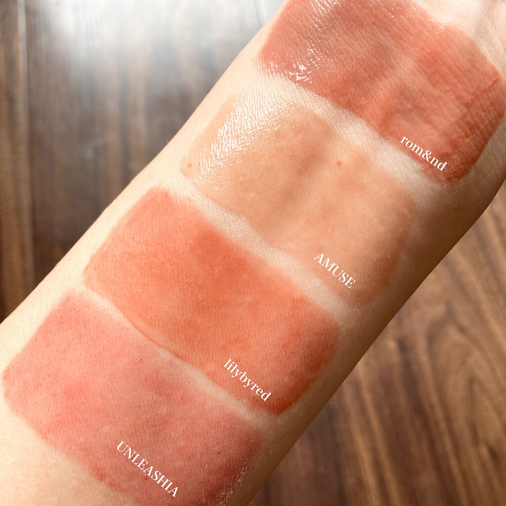 ノンスティッキーダズルティント/unleashia/リップティントを使ったクチコミ（3枚目）