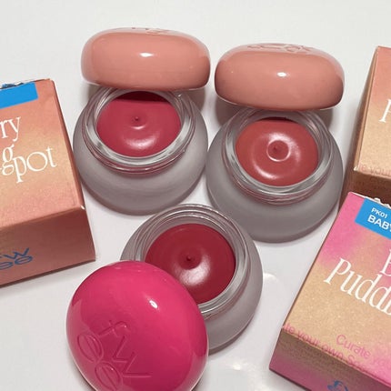 リップアンドチーク ブラーリープリンポット/fwee/口紅を使ったクチコミ(3枚目)