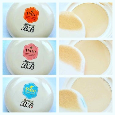 毛穴パテ職人 ミネラルBBパウダー SPF50+・PA++++﻿
商品価格：1,404円（税込）﻿
﻿
🍊エンリッチモイスト﻿
🌸ナチュラルマット﻿
🦋ブライトアップ﻿
﻿
3種類を使ってみました🤗﻿
﻿
﻿
＜特長＞﻿
美容パテで、1日中毛穴レス×緻密な“ふわさらな美肌”へ﻿
﻿
１．1日中崩れない！４Dフィット処方で時間を超えて毛穴レス﻿
２．カバー力＆ふんわり質感　大幅アップ！ ﻿
３．お肌にうれしい！１１種類のミネラル*贅沢配合！﻿
﻿
﻿
﻿
🍊エンリッチモイストは乾燥肌さん向け。﻿
軽いつけ心地でベタつかないけど、肌にしっかり密着してほどよくツヤがある自然に仕上げてくれました。﻿
﻿
﻿
🌸ナチュラルマットは皮脂テカさん向け。﻿
とにかくサラサラな使い心地でふんわり仕上げてくれました。﻿
﻿
﻿
🦋ブライトアップは色白さん向け。﻿
ふわっと軽くサラサラしたつけ心地。肌がパッと明るい印象になりました。﻿
﻿
﻿
﻿
3種ともに共通して、コンパクトサイズなのに鏡が大きいのでメイク直し用のに持ち運びファンデにとってもいいなと思いました。﻿
﻿
﻿
私はエンリッチモイストを主に使って、ナチュラルマットを小鼻など皮脂の多い部分に。﻿
色白さん向けのブライトアップは色白の姉に譲らせてもらいました。﻿
﻿
﻿
﻿
メイク崩れしやすい夏におススメのミネラルbb パウダーだと思います👍﻿
﻿
﻿
﻿
﻿
﻿
﻿
﻿

﻿
#毛穴パテ職人 #ミネラルBBパウダー #プチプラコスメ #ベースメイク #今日のメイク #ドラコス 常盤薬品工業のキャンペーンに参加中[PR]の画像 その2