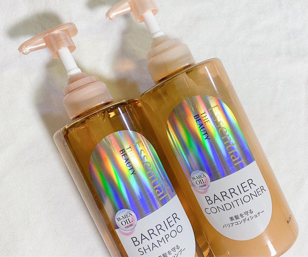 ザビューティ 髪のキメ美容素髪を守る バリアシャンプー/コンディショナー/エッセンシャル/シャンプー・コンディショナーを使ったクチコミ(4枚目)
