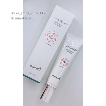 サンクリーム+/ DermaJ/日焼け止めクリームを使ったクチコミ(1枚目)