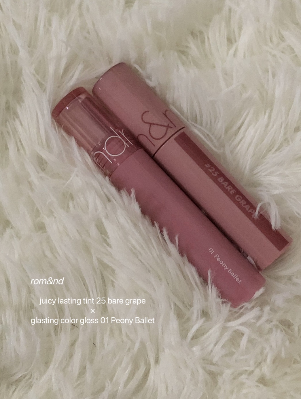 グラスティングカラーグロス/rom&nd/リップグロスを使ったクチコミ（2枚目）