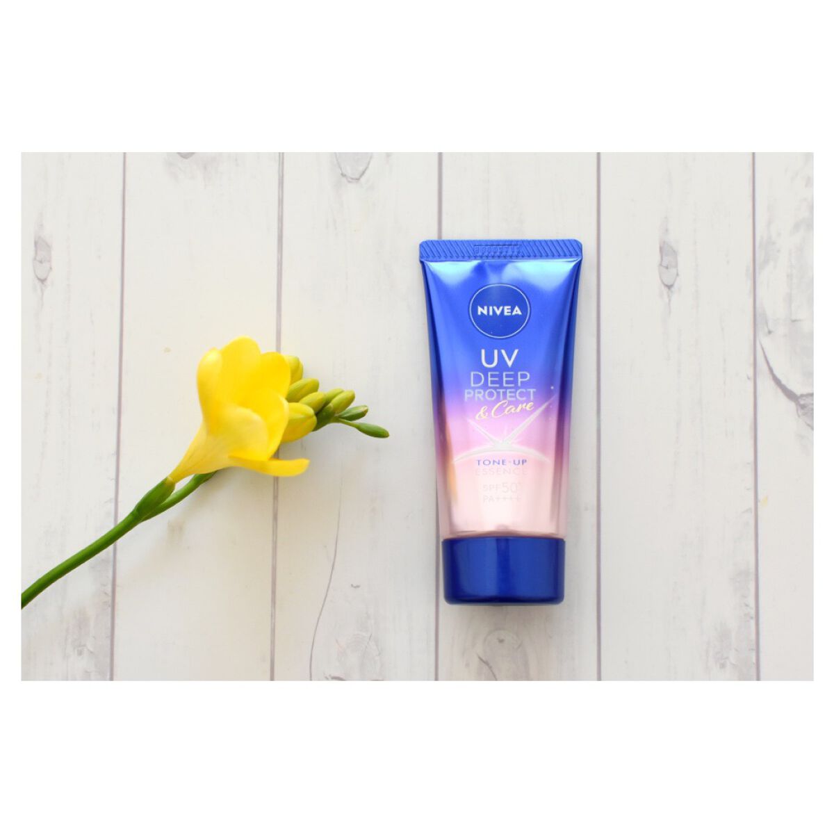ニベアUV ディープ プロテクト＆ケア トーンアップ エッセンス/ニベア/日焼け止めローションを使ったクチコミ（1枚目）