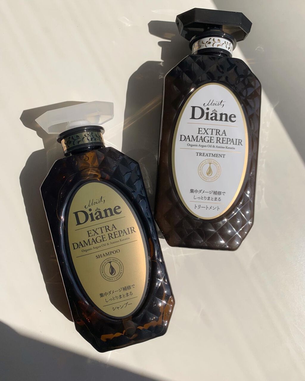 パーフェクトビューティ モイストダイアン エクストラダメージリペア シャンプー/トリートメント シャンプー450ml	/ダイアン/市販シャンプーを使ったクチコミ（1枚目）