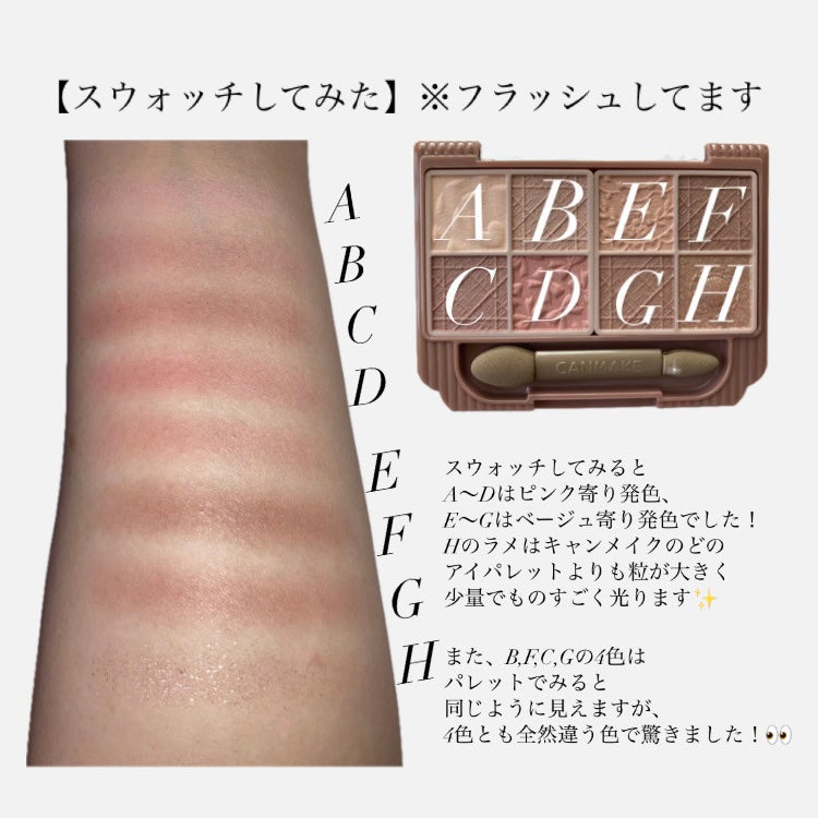 プティパレットアイズ(マットタイプ)/キャンメイク/パウダーアイシャドウを使ったクチコミ(5枚目)