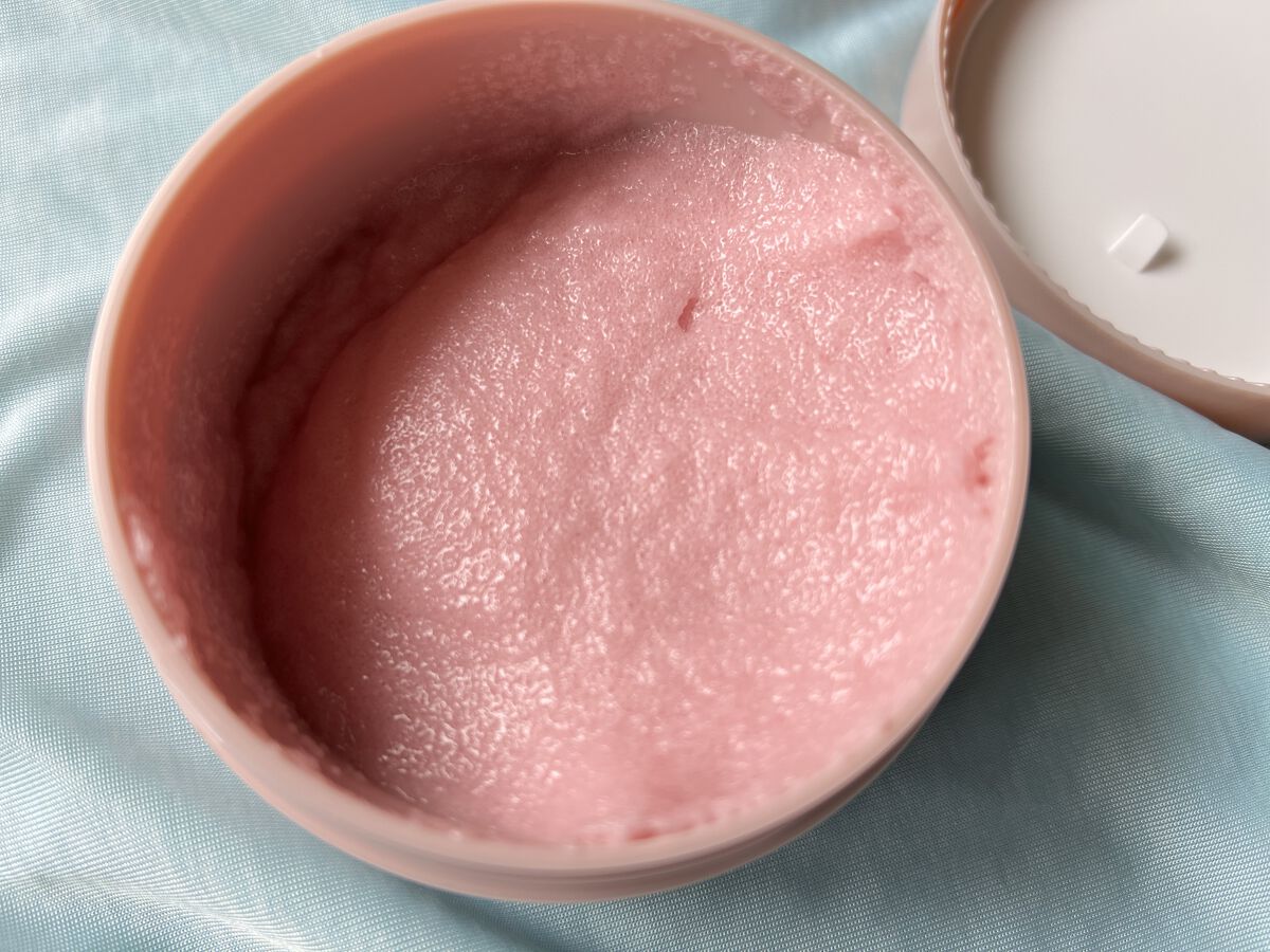 Q+Me スウィート ボム タラソ スクラブ/AGARISM/バスト・ヒップケアを使ったクチコミ（2枚目）