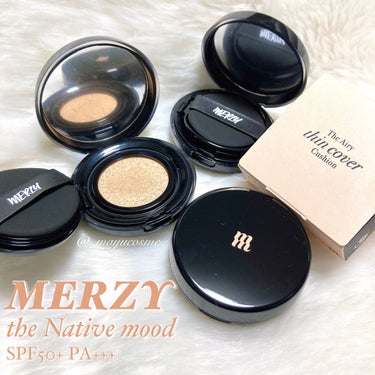 MERZY The Airy thin cover Cushionのクチコミ「【全色紹介】MERZYの新作クッションファンデーション♡
ーーーーーーーーー
MERZY
th.....」（1枚目）