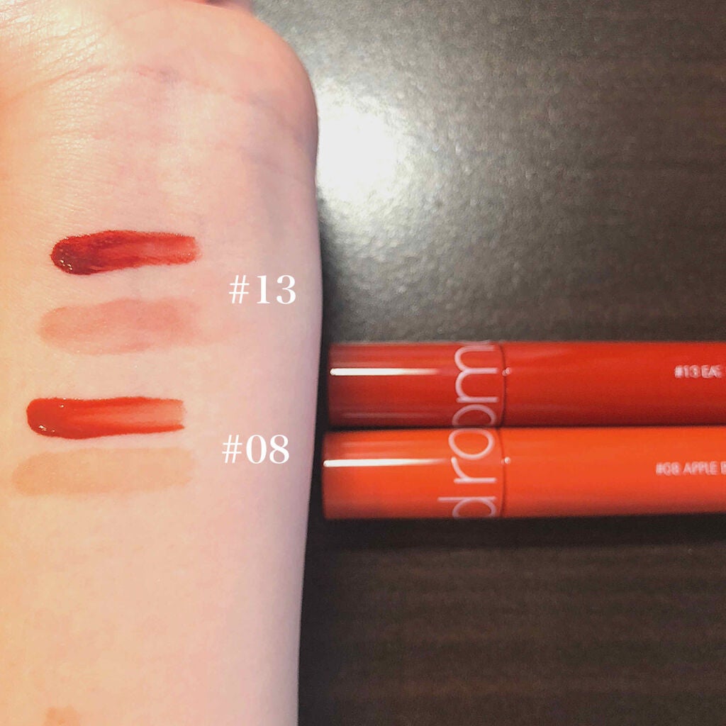 ジューシーラスティングティント/rom&nd/リップティントを使ったクチコミ(2枚目)