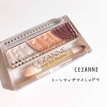 トーンアップアイシャドウ 06 オレンジカシス/CEZANNE/アイシャドウパレットを使ったクチコミ（1枚目）