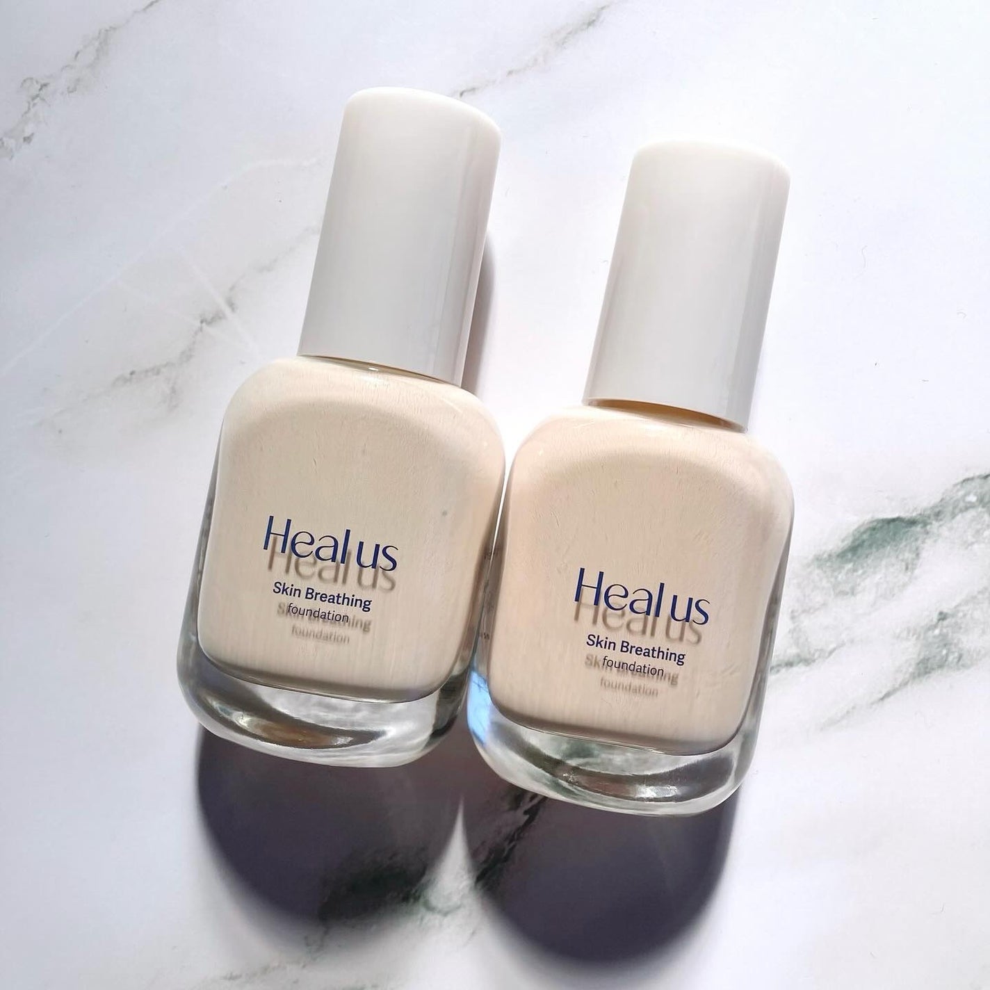 Skin breathing foundation Glow/Healus/リキッドファンデーションを使ったクチコミ(1枚目)