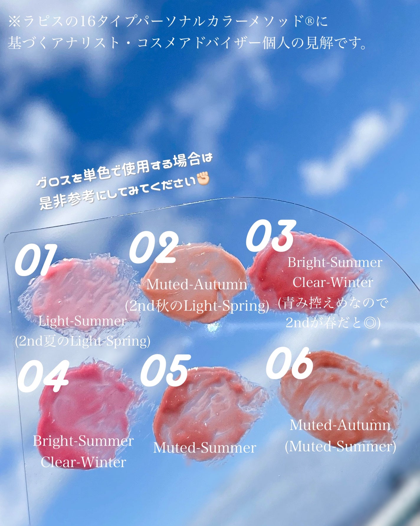 グラスティングカラーグロス/rom&nd/リップグロスを使ったクチコミ(5枚目)