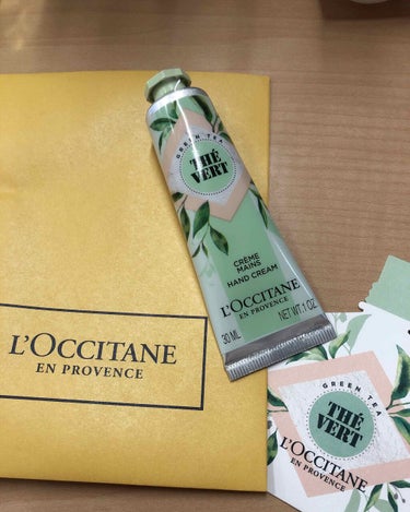 グリーンティ ハンドクリーム/L'OCCITANE/ハンドクリームを使ったクチコミ（1枚目）