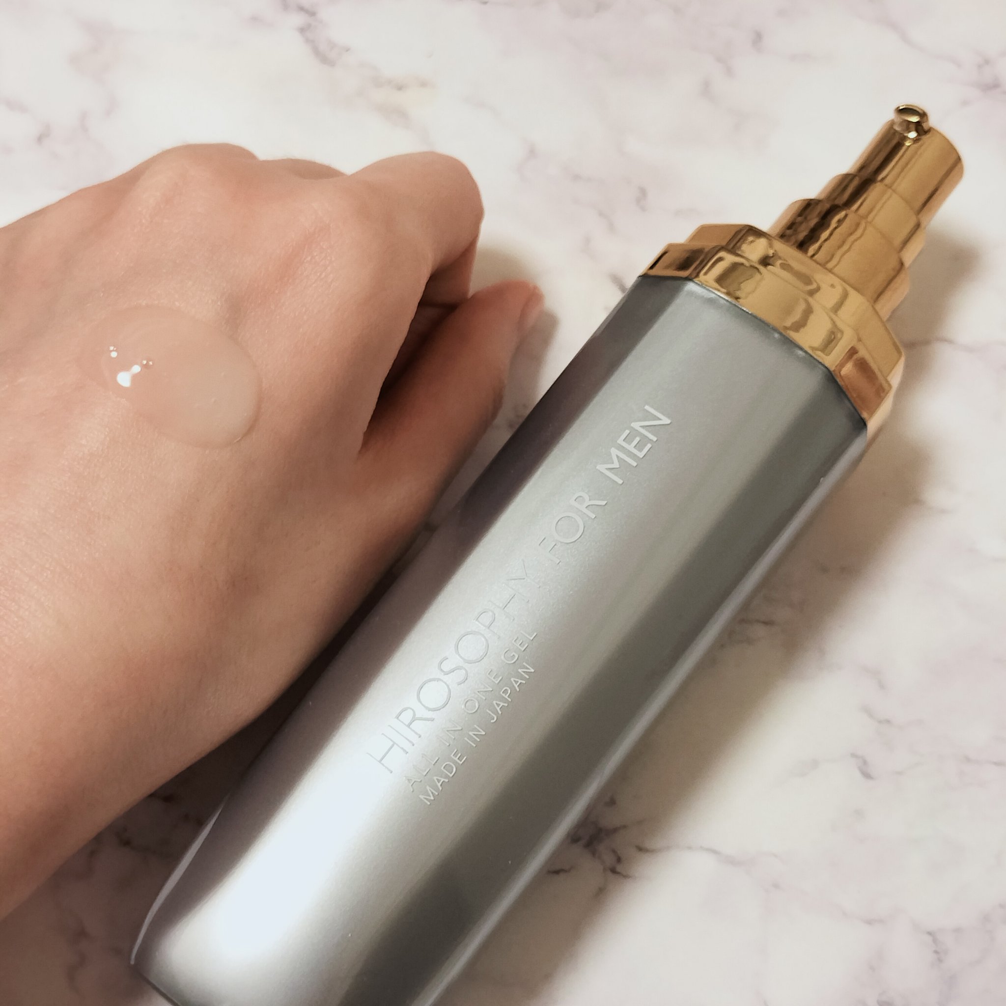 ヒロソフィーフォーメン オールインワンジェル/HIROSOPHY/オールインワン化粧品を使ったクチコミ（2枚目）