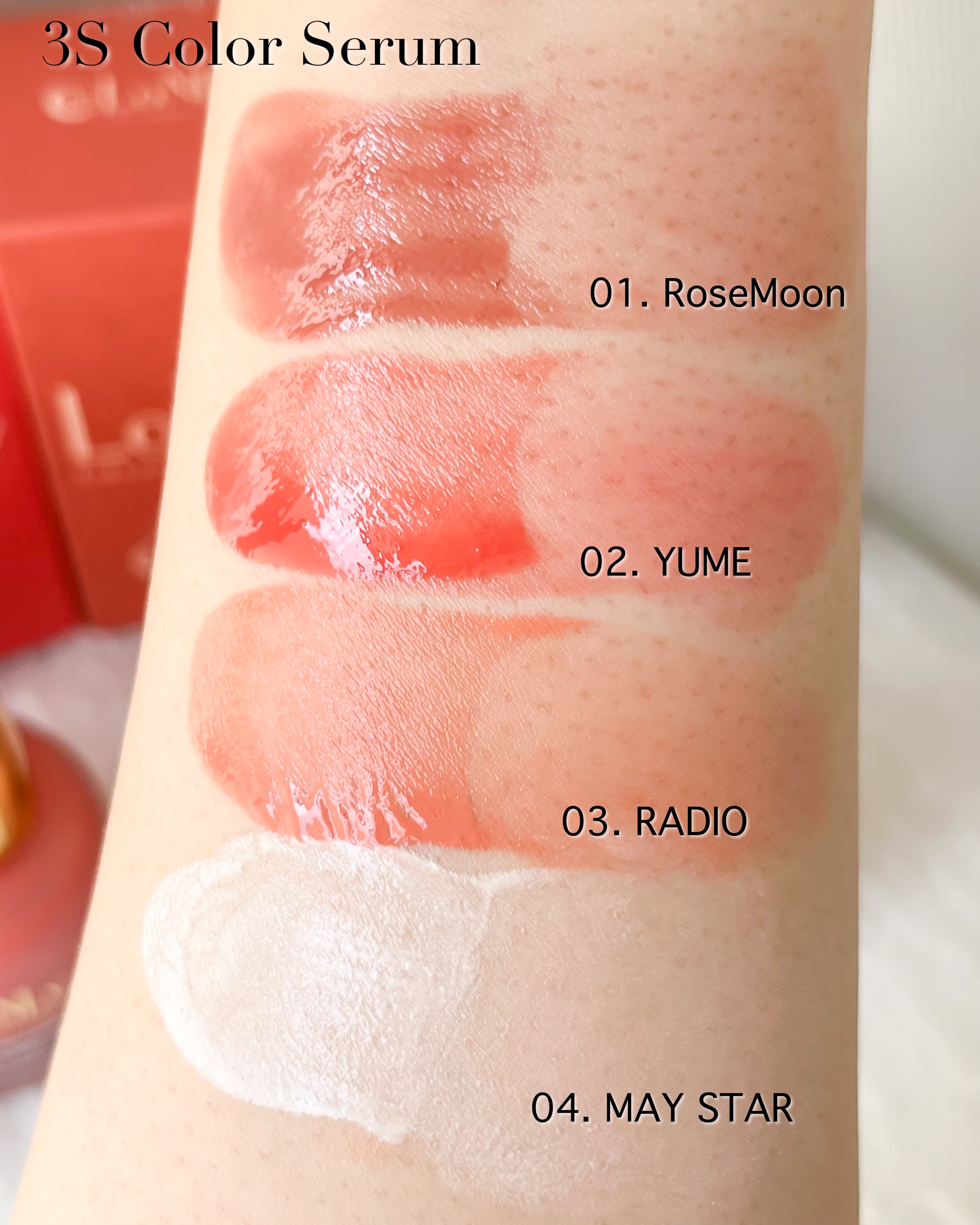 3S カラーセラム/LoNLy /リキッドチークを使ったクチコミ（3枚目）