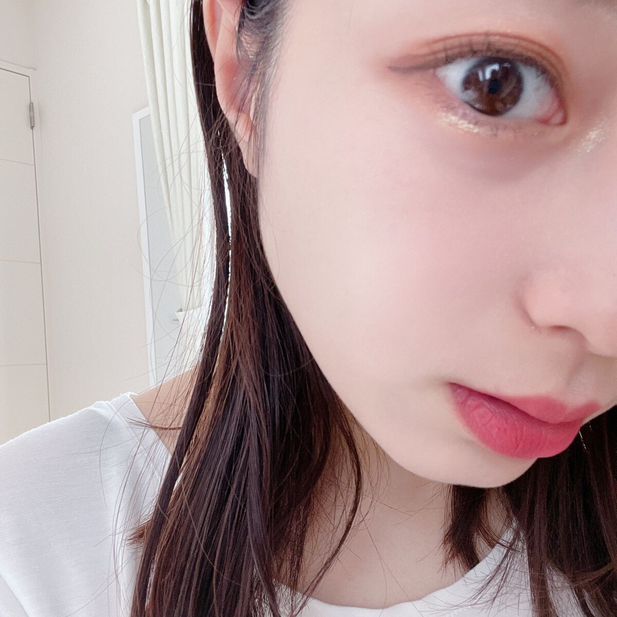 ビビッドコットン インクティント ブラー/innisfree/口紅を使ったクチコミ(3枚目)