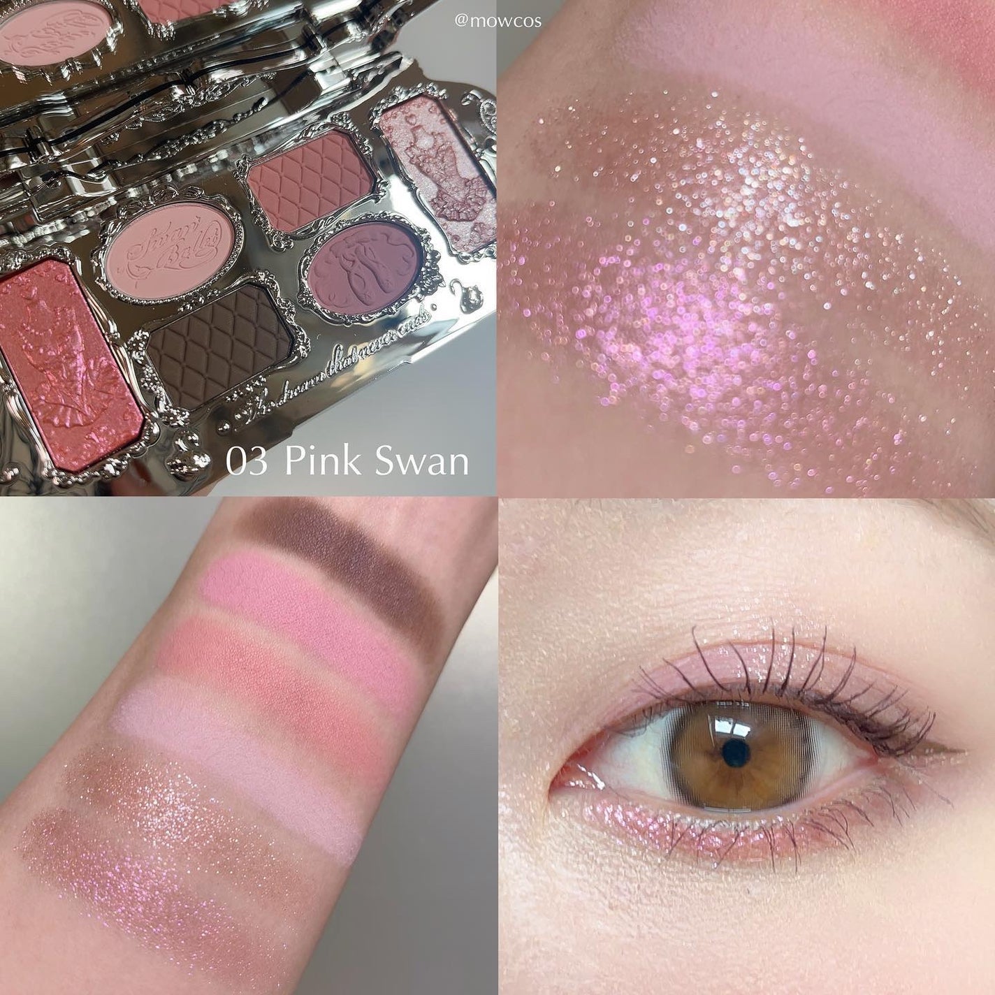 フラワーノーズスワンバレエシリーズ アイシャドウパレット/FlowerKnows/アイシャドウパレットを使ったクチコミ(2枚目)