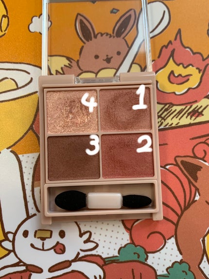 シルキースフレアイズ(マットタイプ)/キャンメイク/アイシャドウパレットを使ったクチコミ(2枚目)