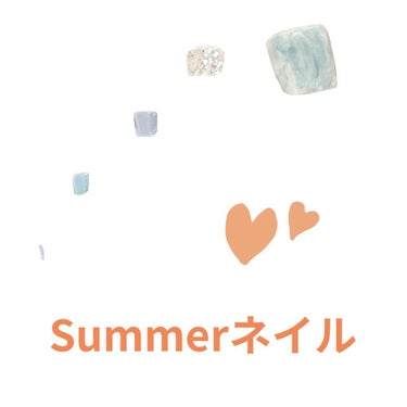 今回はSummerネイル！！！
オススメの水色系ネイルです❤️

親指　ACネイルエナメル014ホリゾンブルー
　　　　　　　　　　　013ベビーブルー
　　　　　　　　　　　001 濃密 白
　　　の