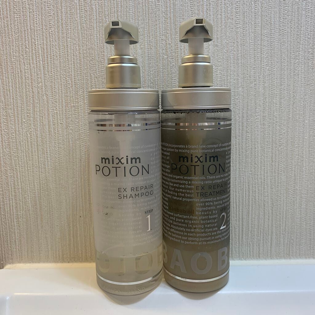 リペアシャンプー/ヘアトリートメント/mixim POTION/シャンプー・コンディショナーを使ったクチコミ(1枚目)