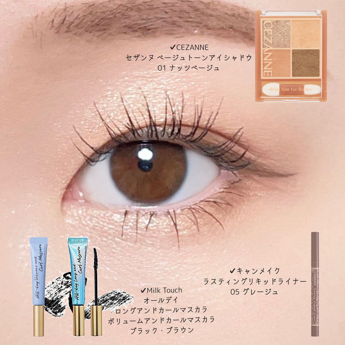 ラスティングリキッドライナー/キャンメイク/リキッドアイライナーを使ったクチコミ（2枚目）