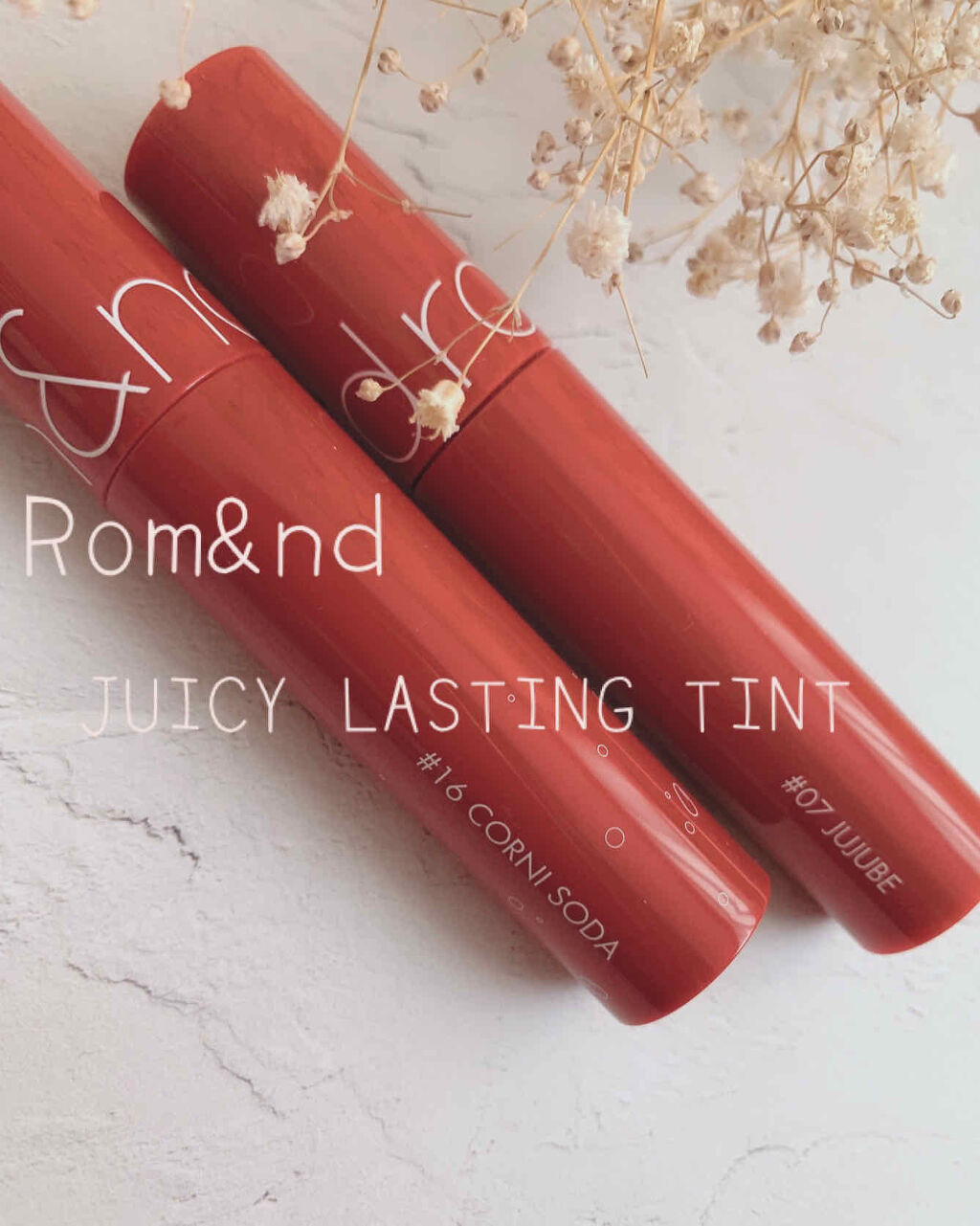 ジューシーラスティングティント/rom&nd/リップティントを使ったクチコミ（1枚目）