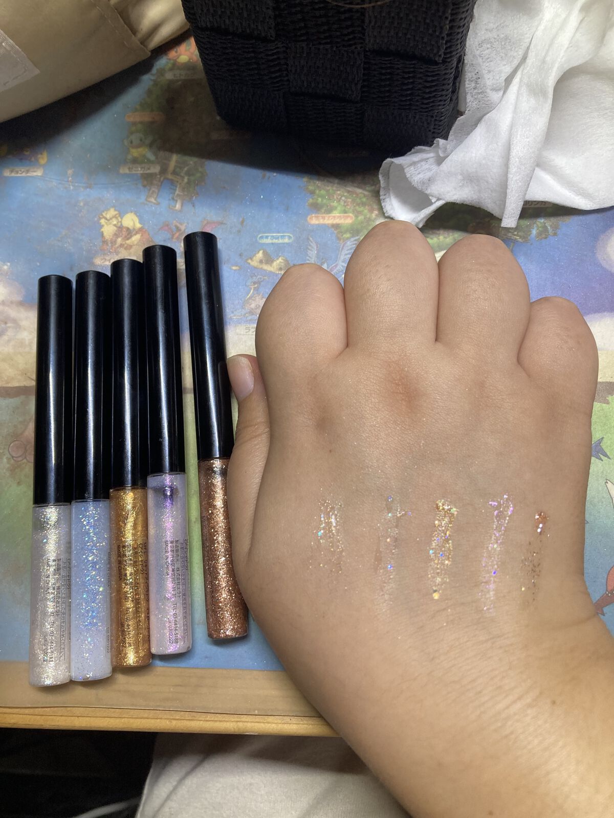 グリッターライナー(MFL リキッドアイシャドウ) イエローゴールド/moitiful/グリッターを使ったクチコミ（2枚目）