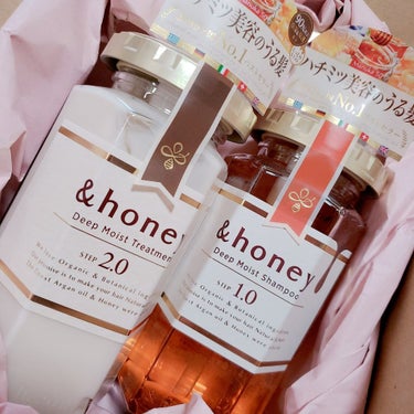 🌸&honey ディープモイストシャンプー1.0 ヘアトリートメント2.0🌸

LIPSを通して&honey様からいただきました！ありがとうございます☺️

🍯見た目がめちゃめちゃ可愛い…シャンプーも蜂