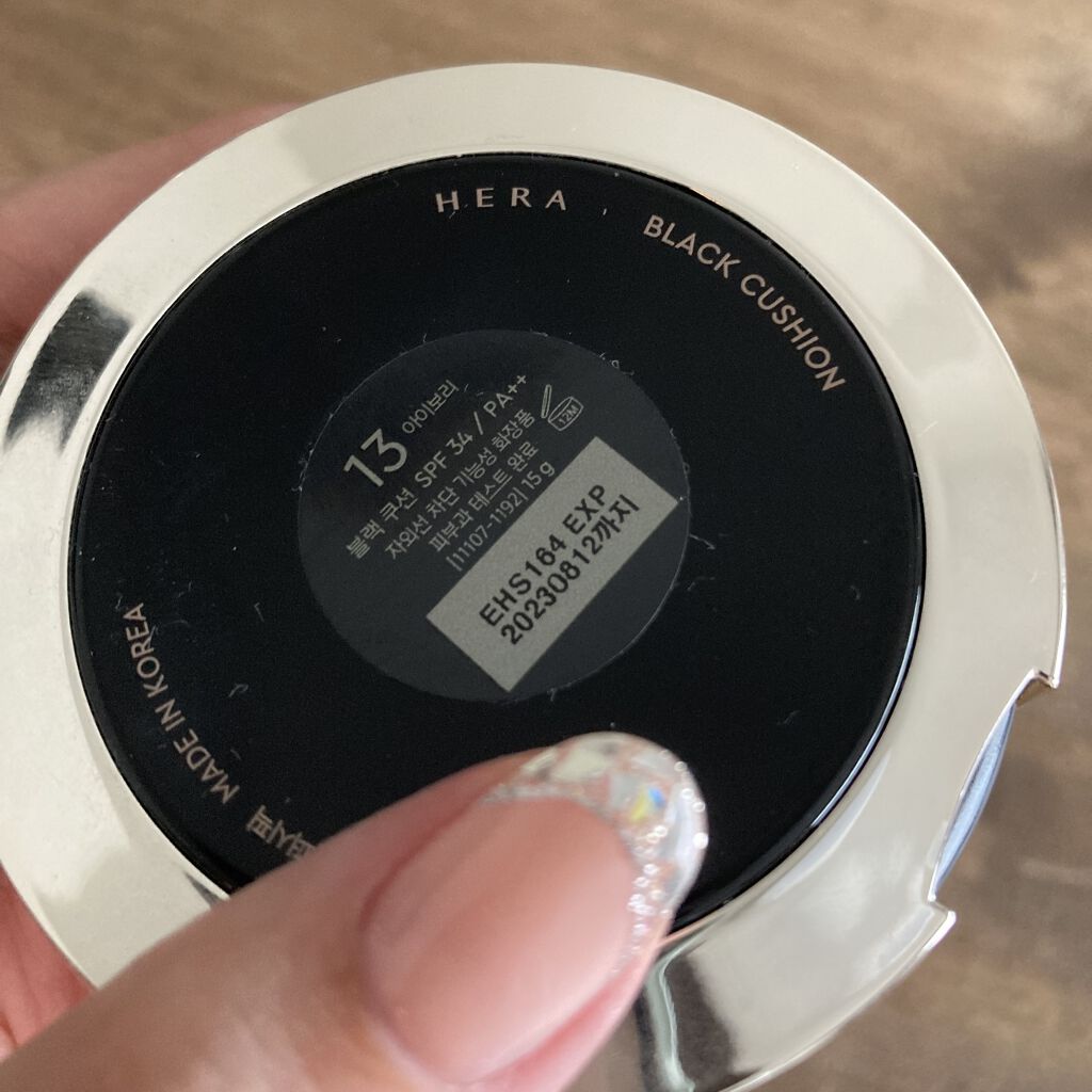ブラック クッション/HERA/クッションファンデーションを使ったクチコミ（3枚目）