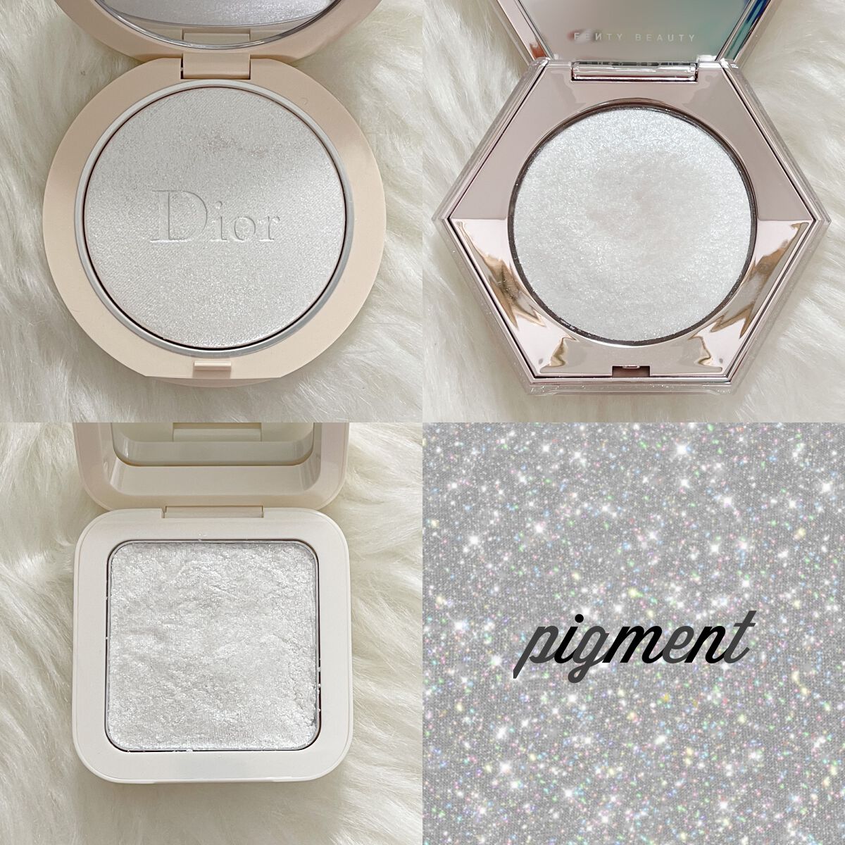 FENTY BEAUTY BY RIHANNA DIAMOND BOMBのクチコミ「キラキラ好きで色々集めてます✨

最近🇨🇳コスメのラメのクオリティの高さに惚れて偽物じゃない物.....」（3枚目）