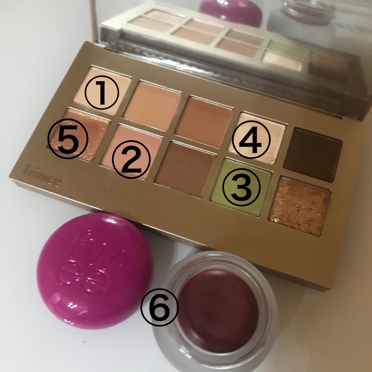 ニューデップスアイシャドウパレット/hince/アイシャドウパレットを使ったクチコミ(2枚目)