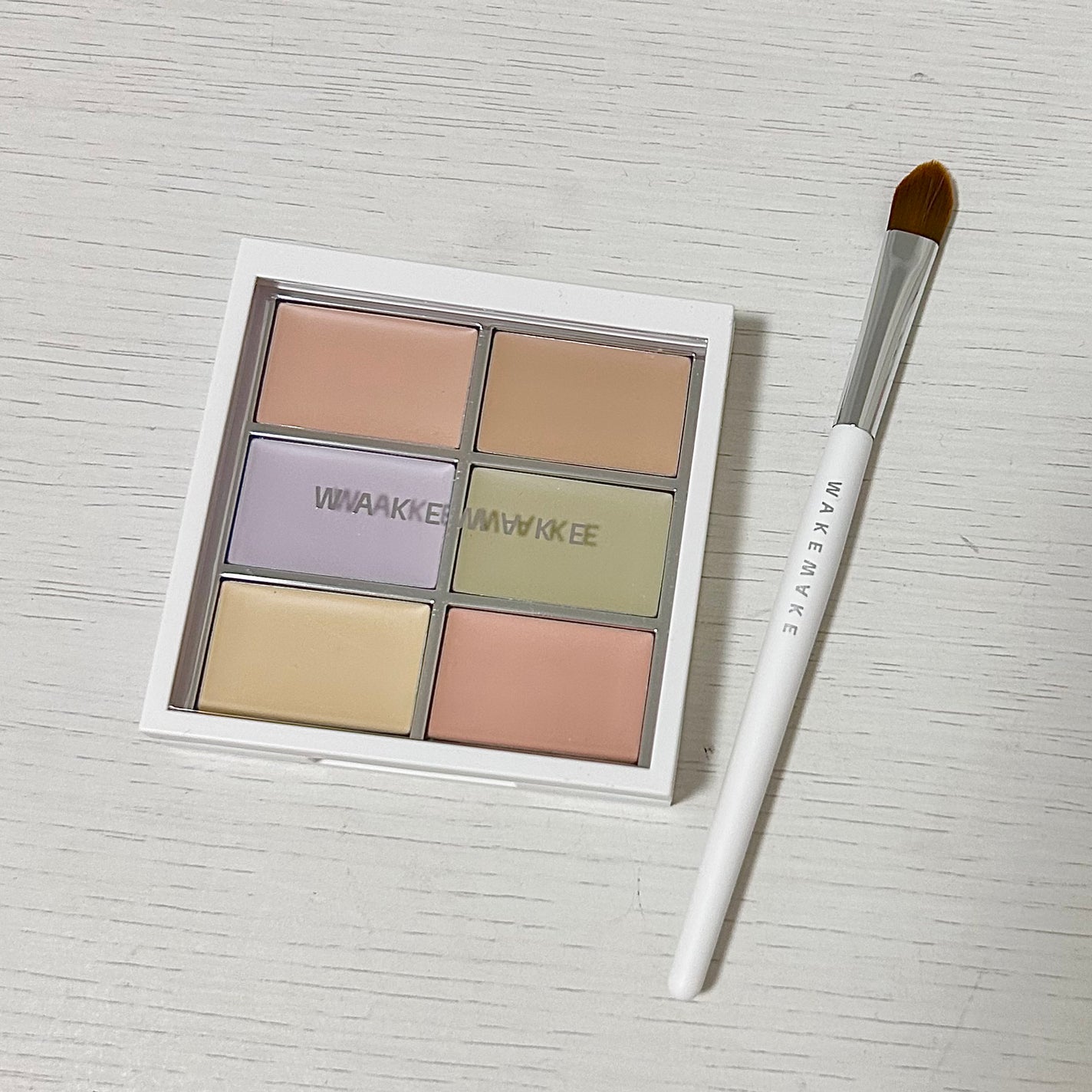 ディファイニングカバーコンシールフィットパレット/wakemake/パレットコンシーラーを使ったクチコミ(4枚目)