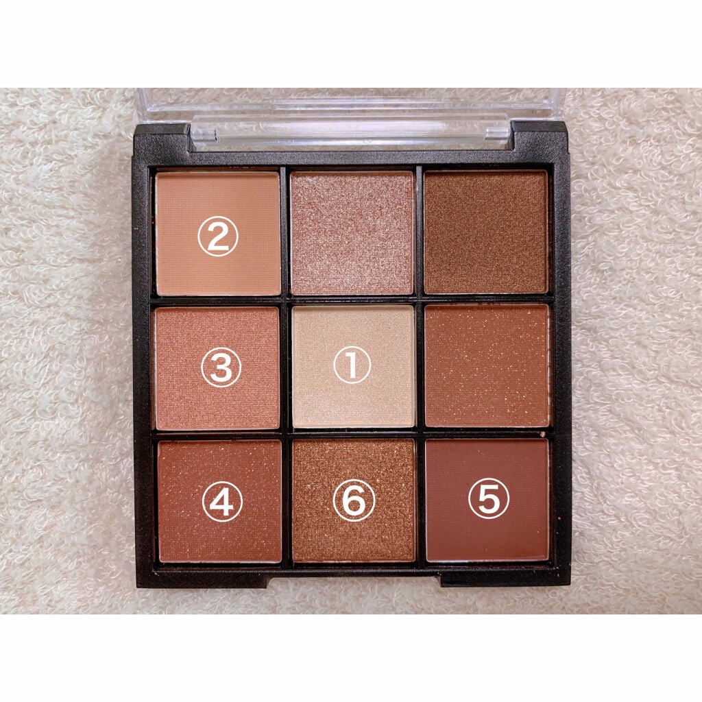UR GLAM BLOOMING EYE COLOR PALETTE/U R GLAM/アイシャドウパレットを使ったクチコミ(3枚目)