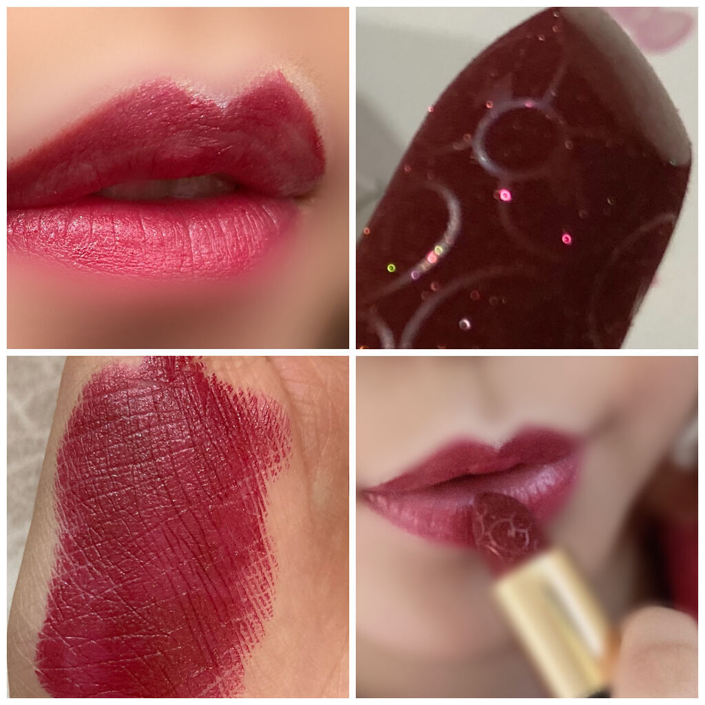 ルージュ アンリミテッド ディスコ グリッツ ルビー スパークラー/shu uemura/口紅を使ったクチコミ（2枚目）