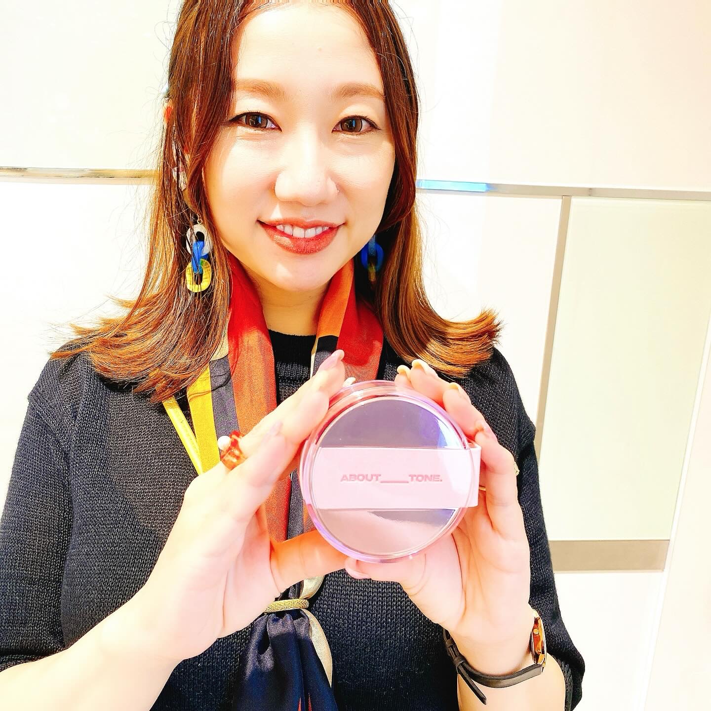 ブラーパウダーパクト 03 ナチュラル/ABOUT TONE/プレストパウダーを使ったクチコミ（1枚目）