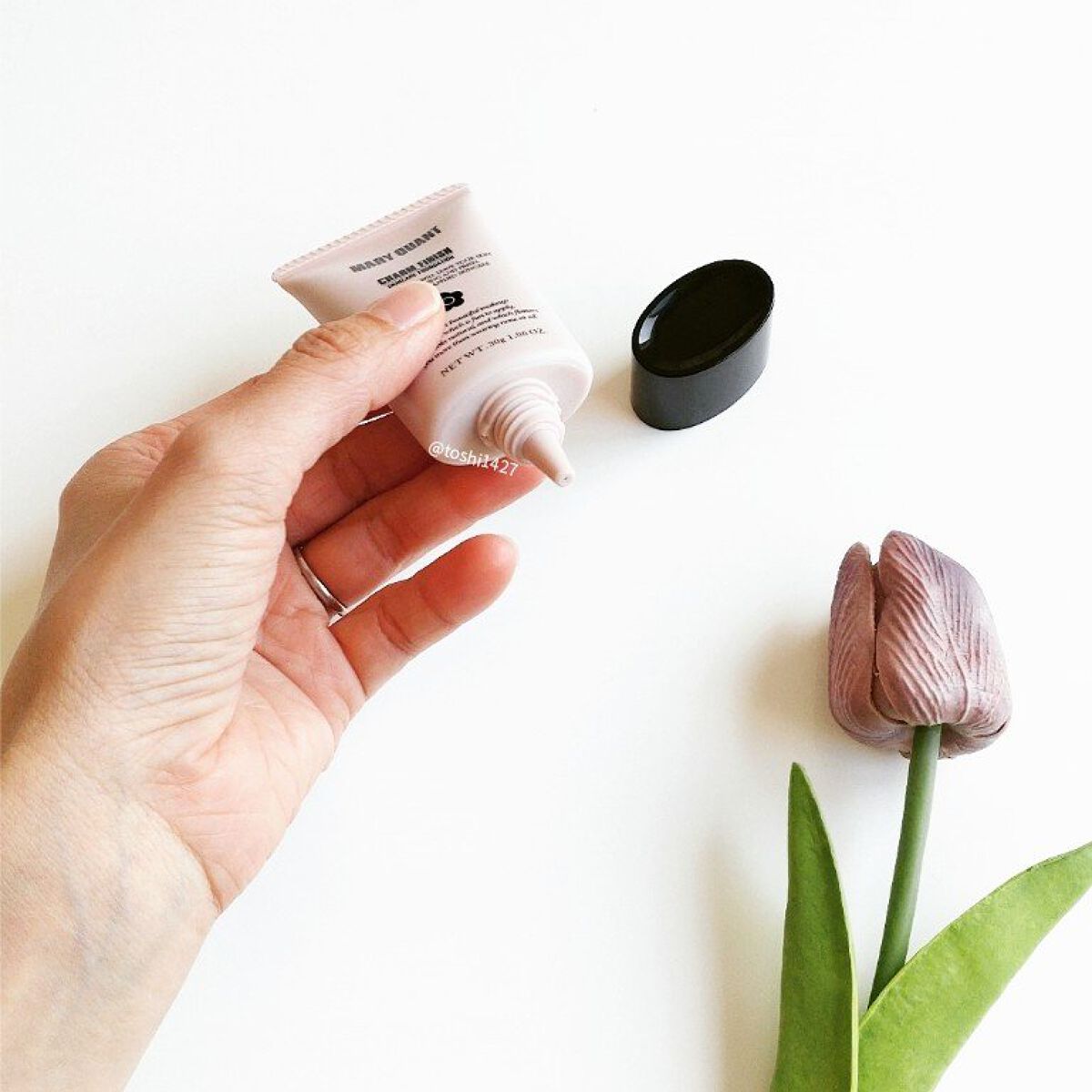 チャーム フィニッシュ  02 ライトベージュ/MARY QUANT/クリーム・エマルジョンファンデーションを使ったクチコミ（2枚目）