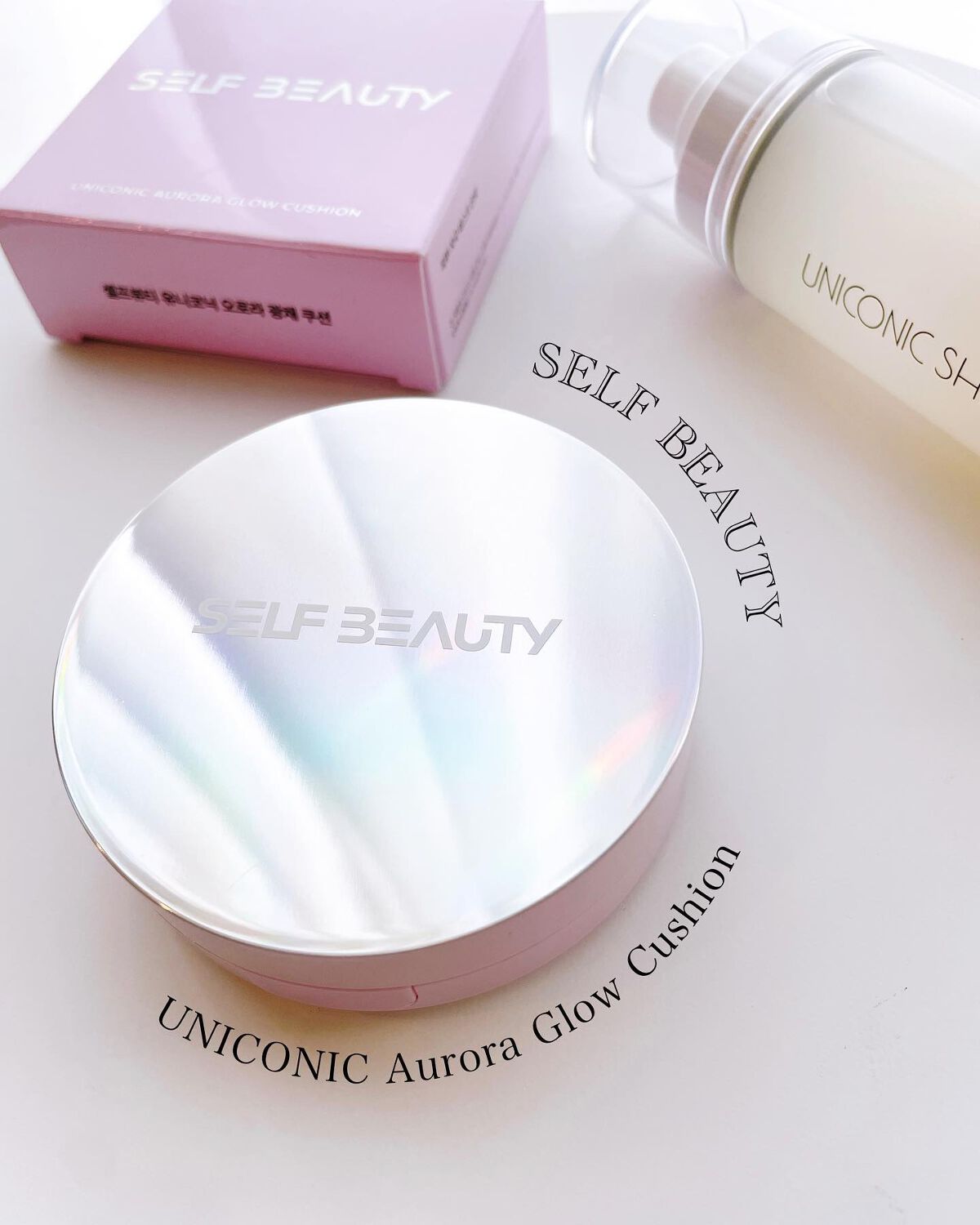 ユニコーン オーロラ光彩クッション/SELF BEAUTY/クッションファンデーションを使ったクチコミ(1枚目)