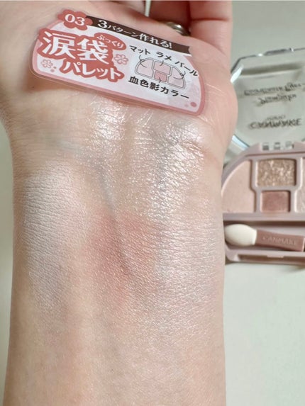 プランぷくコーデアイズ/キャンメイク/パウダーアイシャドウを使ったクチコミ(2枚目)