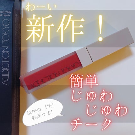 アディクション ザ リキッドブラッシュ フォギー/ADDICTION/リキッドチークを使ったクチコミ(1枚目)
