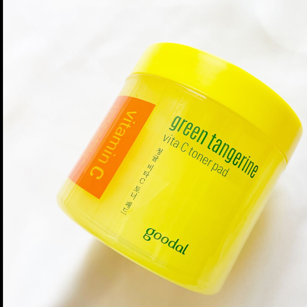 グリーンタンジェリン ビタCダークスポットケアパッド/goodal/トナーパッドを使ったクチコミ（1枚目）