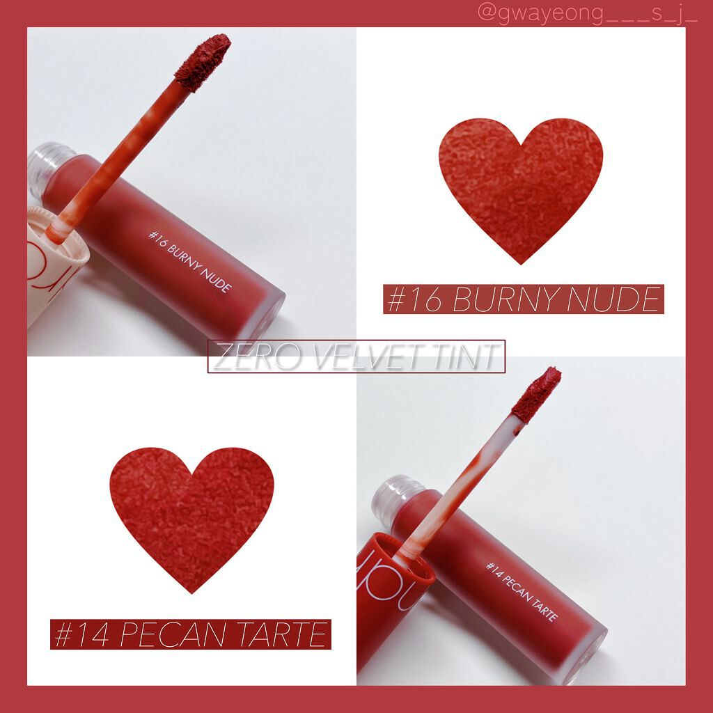 ゼロベルベットティント/rom&nd/リップティントを使ったクチコミ（2枚目）