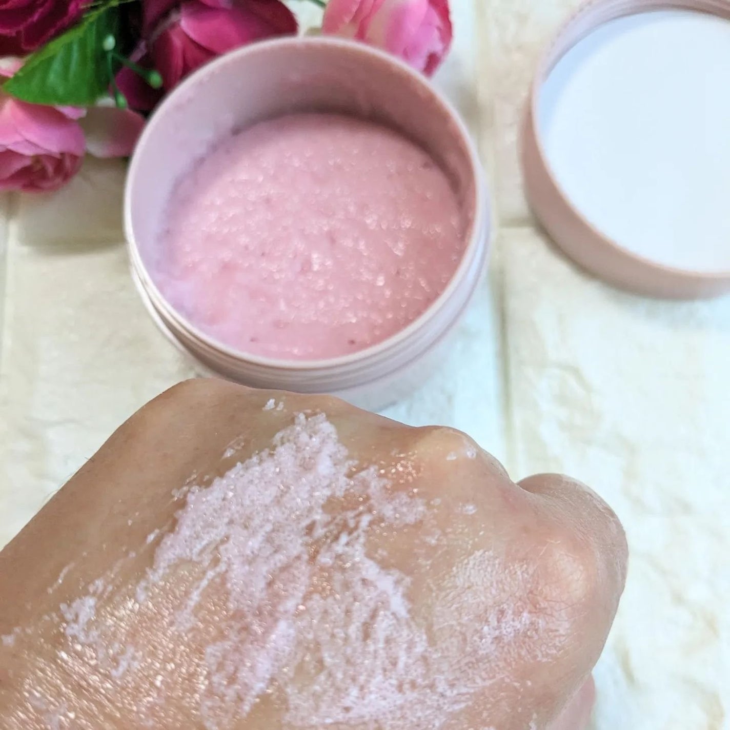 Q+Me スウィート ボム タラソ スクラブ/AGARISM/バスト・ヒップケアを使ったクチコミ(6枚目)