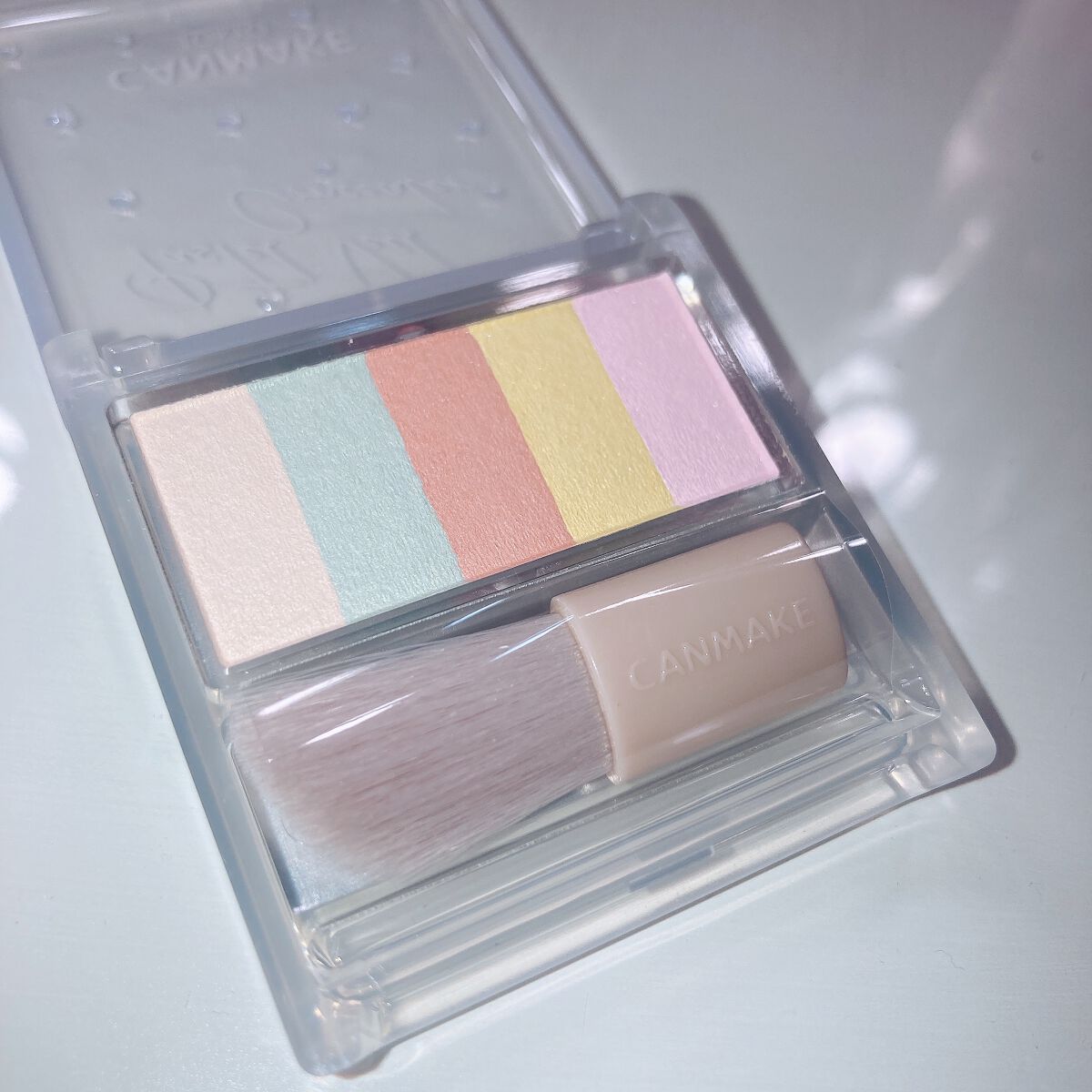 パステルヴェールコンシーラー/キャンメイク/パレットコンシーラーを使ったクチコミ(2枚目)