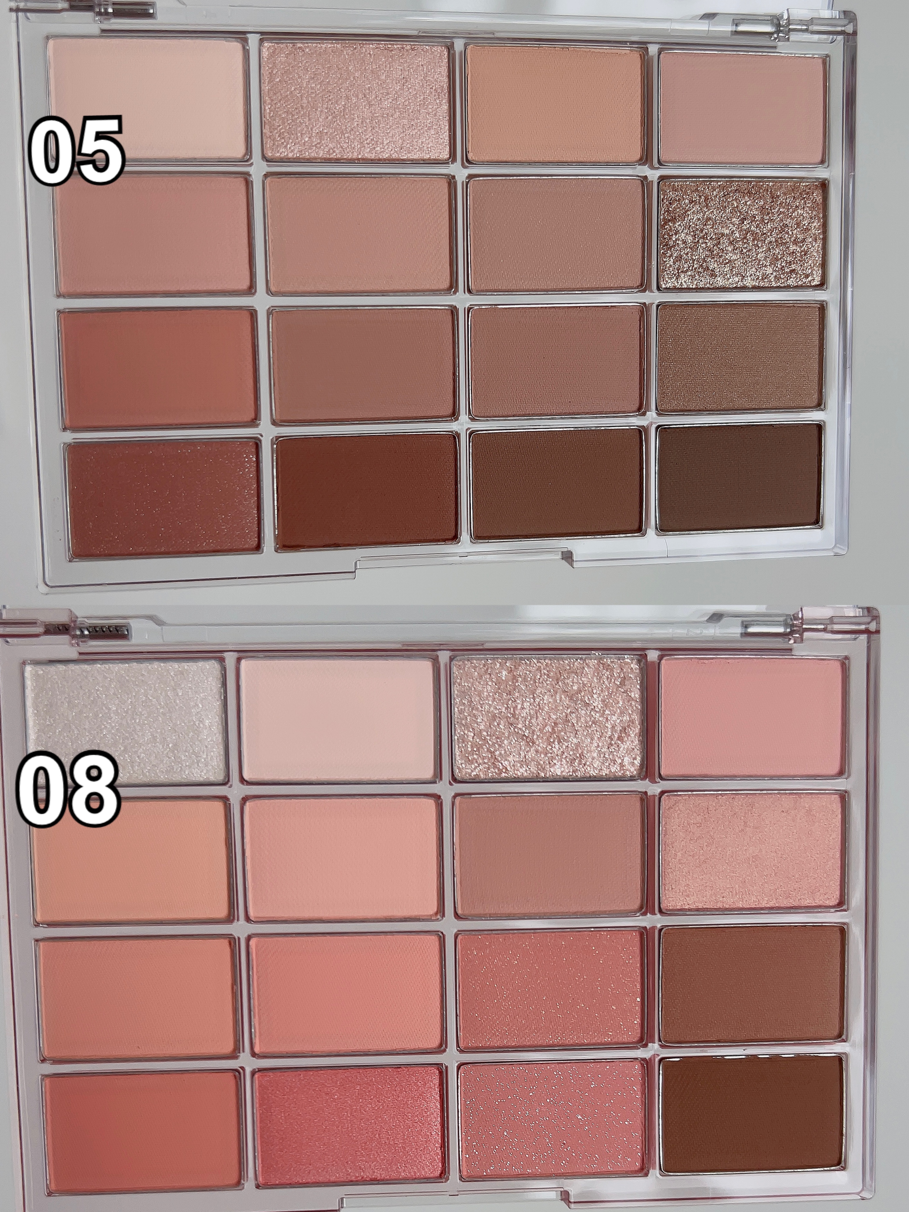 ソフトブラーリングアイパレット 05.ニュートラルブラーリング/wakemake/アイシャドウパレットを使ったクチコミ（2枚目）