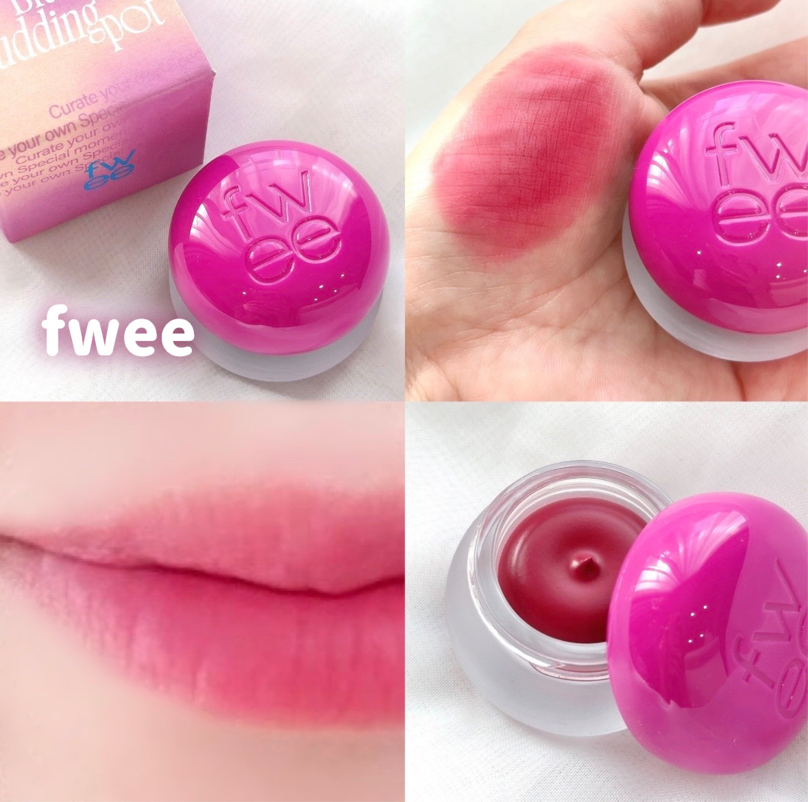 リップアンドチーク ブラーリープリンポット/fwee/口紅を使ったクチコミ（1枚目）