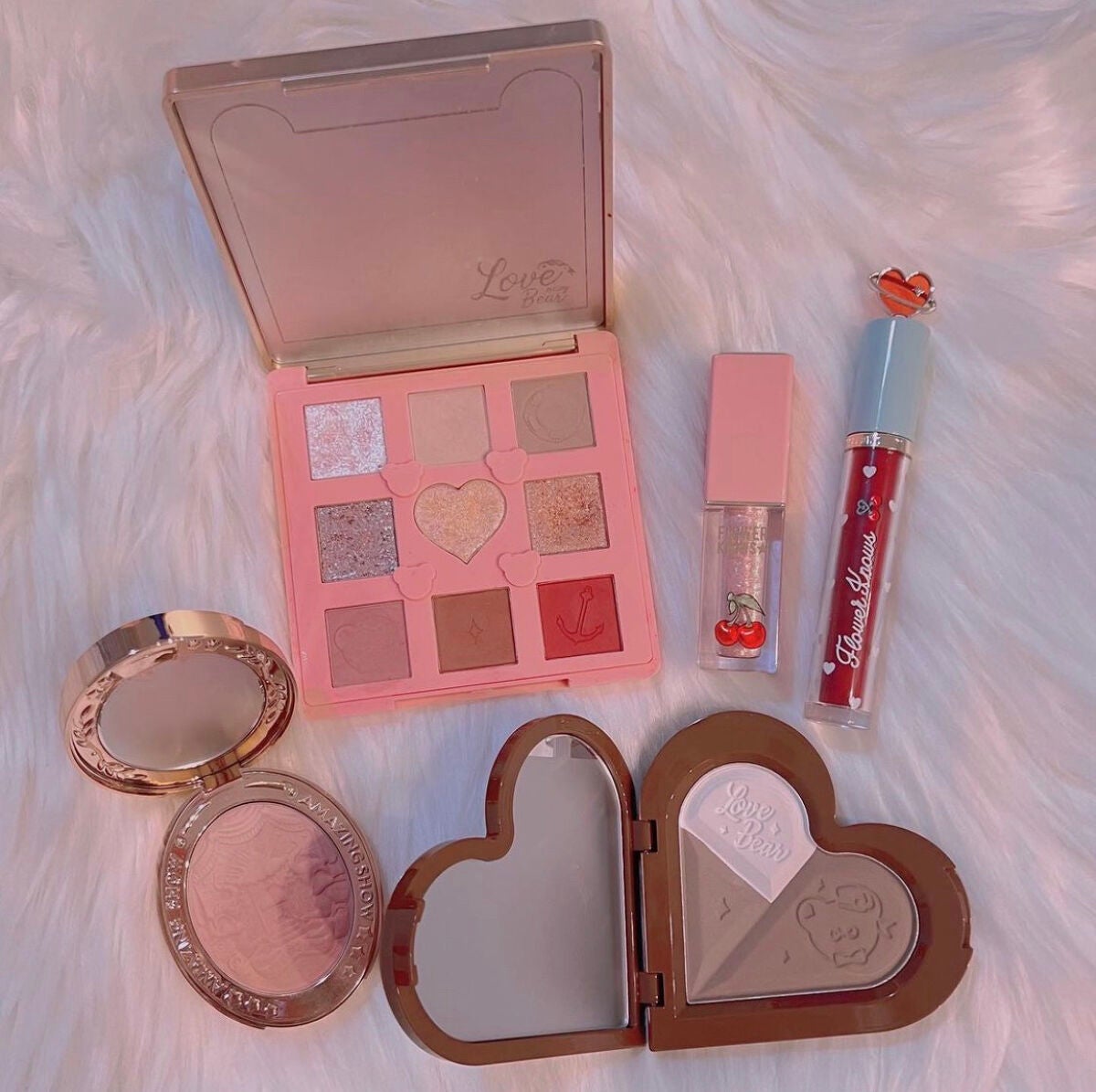 Flowerknows LoveBear ハイライト&シェーティングパレット/FlowerKnows/プレストパウダーを使ったクチコミ(3枚目)