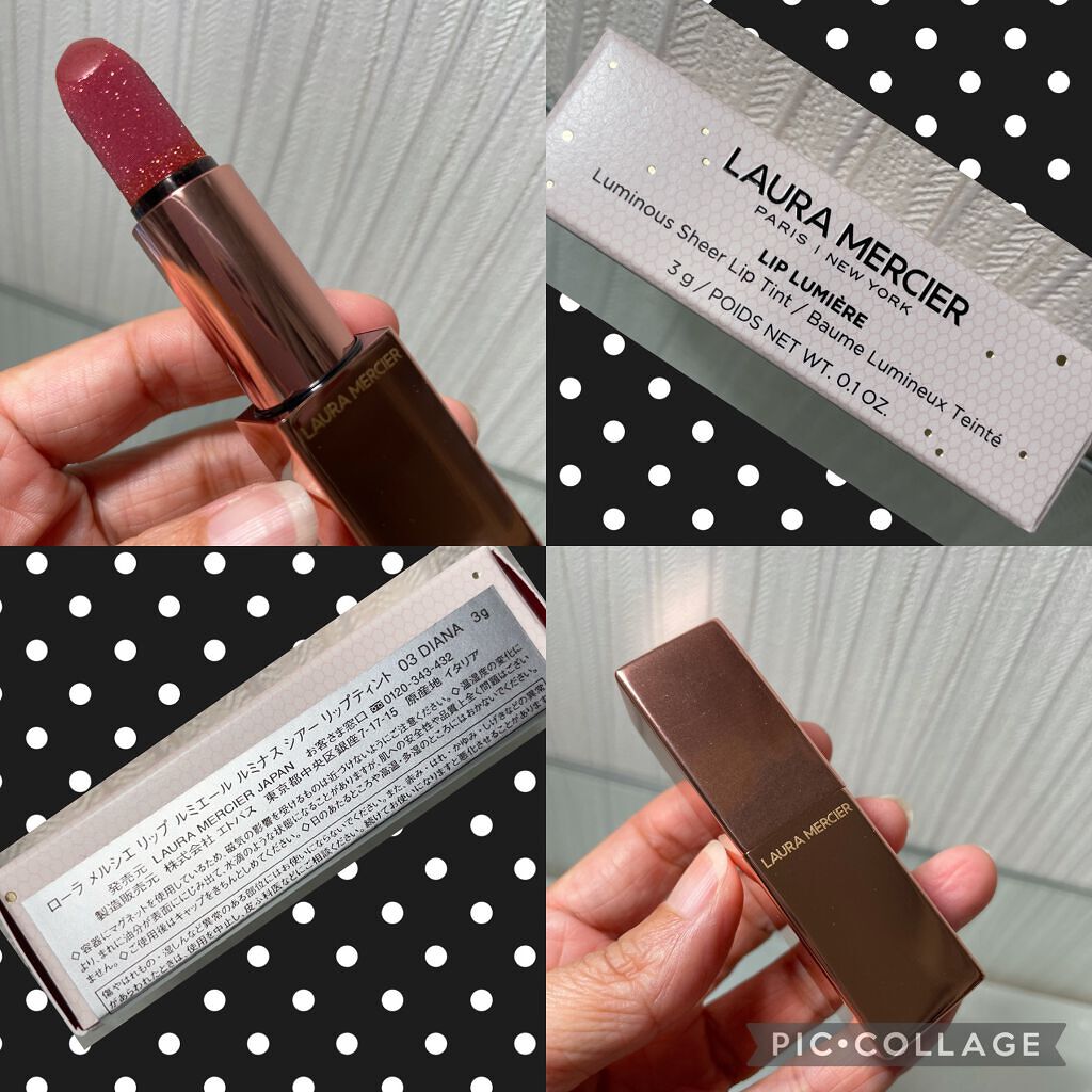リップ ルミエール ルミナス シアー リップティント 03 DIANA/ローラ メルシエ/リップティントを使ったクチコミ（1枚目）